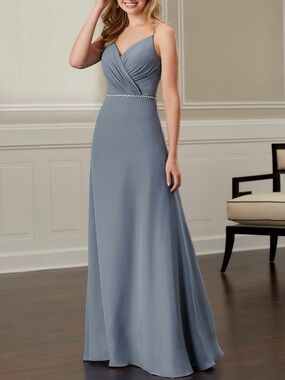 Elegant Light Blue Evening Dress